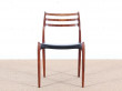 Suite de 6 chaises scandinaves en palissandre de Rio N° 78