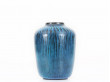 Ceramique scandinave, Vase bleu turquoise modèle 5078. 