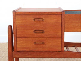 Danish modern teak planter table by Arne Wahl Iversen