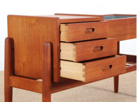 Danish modern teak planter table by Arne Wahl Iversen