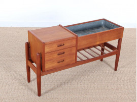 Danish modern teak planter table by Arne Wahl Iversen