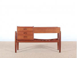 Danish modern teak planter table by Arne Wahl Iversen