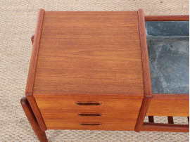 Danish modern teak planter table by Arne Wahl Iversen