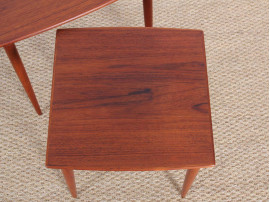 Teak nesting tables