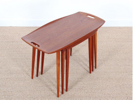 Teak nesting tables