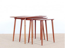 Teak nesting tables