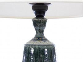 Mid-Century Modern ceramic huge table lamp by Yngve Blixt for Höganäs