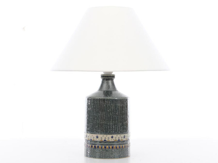 Mid-Century Modern ceramic table lamp by Yngve Blixt for Höganäs