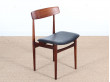 Mid-Century Modern Danish set of 4 chairs in Rio rosewood