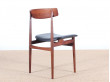 Mid-Century Modern Danish set of 4 chairs in Rio rosewood