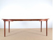 Mid-Century Modern Danish round dining table in teak. 4/8 seats