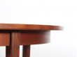 Mid-Century Modern Danish round dining table in teak. 4/8 seats