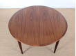 Mid-Century Modern scandinavian dining table in Rio rosewood 4/8 seats