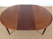 Mid-Century Modern scandinavian dining table in Rio rosewood 4/8 seats