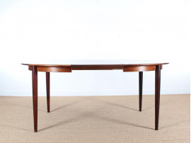 Mid-Century Modern scandinavian dining table in Rio rosewood 4/8 seats