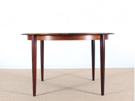 Mid-Century Modern scandinavian dining table in Rio rosewood 4/8 seats