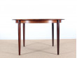 Mid-Century Modern scandinavian dining table in Rio rosewood 4/8 seats