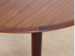 Mid-Century Modern scandinavian dining table in Rio rosewood 4/8 seats