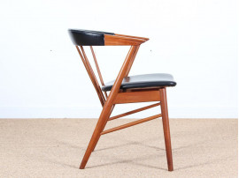 Mid-Century Modern scandinavian set of 4 chairs in teak by Helge Sibast