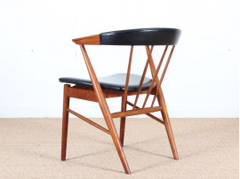 Mid-Century Modern scandinavian set of 4 chairs in teak by Helge Sibast