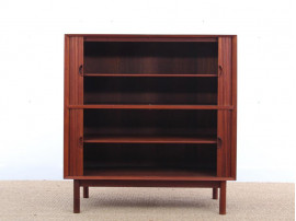 Mid-Century Modern scandinavian cabinet with tambour doors by Peter Hvidt & Orla Mølgaard