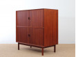 Mid-Century Modern scandinavian cabinet with tambour doors by Peter Hvidt & Orla Mølgaard