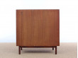 Mid-Century Modern scandinavian cabinet with tambour doors by Peter Hvidt & Orla Mølgaard