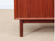 Mid-Century Modern scandinavian cabinet with tambour doors by Peter Hvidt & Orla Mølgaard