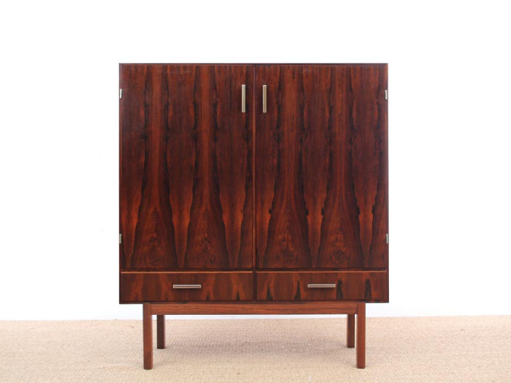 Mid-Century Modern scandinavian cabinet in Rio rosewood. 