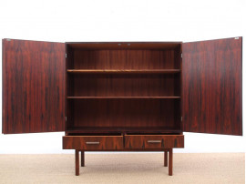 Mid-Century Modern scandinavian cabinet in Rio rosewood. 