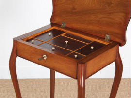 Danish travailleuse or work-table in mahogany by Frits Henningsen