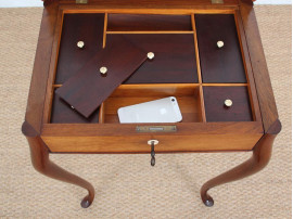 Danish travailleuse or work-table in mahogany by Frits Henningsen