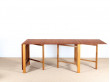 Table console scandinave pliante modèle Maria en teck. 10 pers.