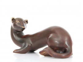 Scandinavian ceramic. Ferret by Gunar Nylund