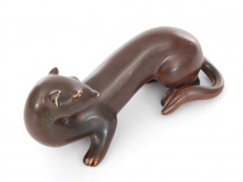 Scandinavian ceramic. Ferret by Gunar Nylund