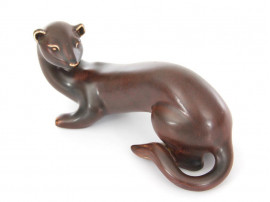 Scandinavian ceramic. Ferret by Gunar Nylund