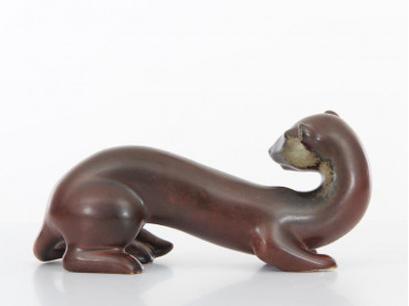 Scandinavian ceramic. Ferret by Gunar Nylund