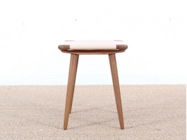 tabouret repose ou pied scandinave en corde noire