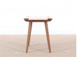 tabouret repose ou pied scandinave en corde noire