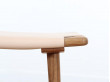 tabouret repose ou pied scandinave en corde noire