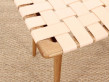 tabouret repose ou pied scandinave en cuir