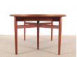 Scandinavian dining table in Rio rosewood 