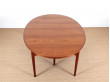 Scandinavian dining table in Rio rosewood 