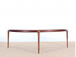 Danish mid-century modern coffe table in Rio rosewood by Johannes Andersen