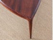 Danish mid-century modern coffe table in Rio rosewood by Johannes Andersen