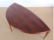 Danish mid-century modern coffe table in Rio rosewood by Johannes Andersen