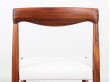 Danish mid-century modern set of 4 chairs in Rio rosewood by H. W. Klein