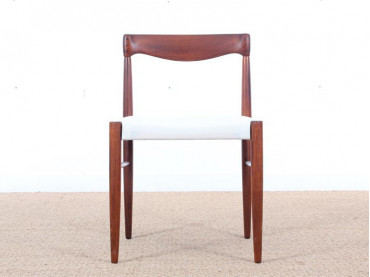 Suite de 4 chaises scandinaves en palissandre de Rio