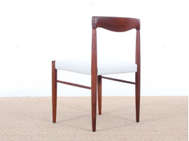 Danish mid-century modern set of 4 chairs in Rio rosewood by H. W. Klein