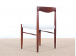 Danish mid-century modern set of 4 chairs in Rio rosewood by H. W. Klein